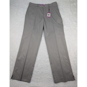 Aristo 18 Reno Golf Pants Men's‎ 35 Gray Regular Fit Straight Leg Polyester New